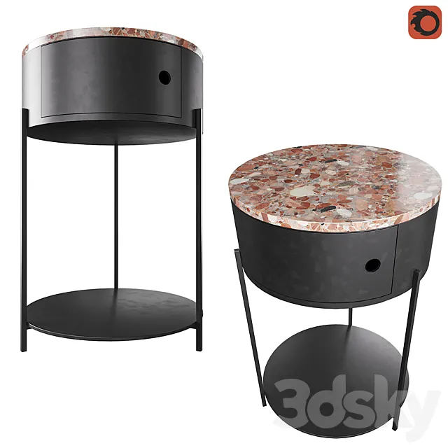Bedside table Talbingo Am.Pm 3DModel Bedside table Talbingo Am.Pm 3DModel