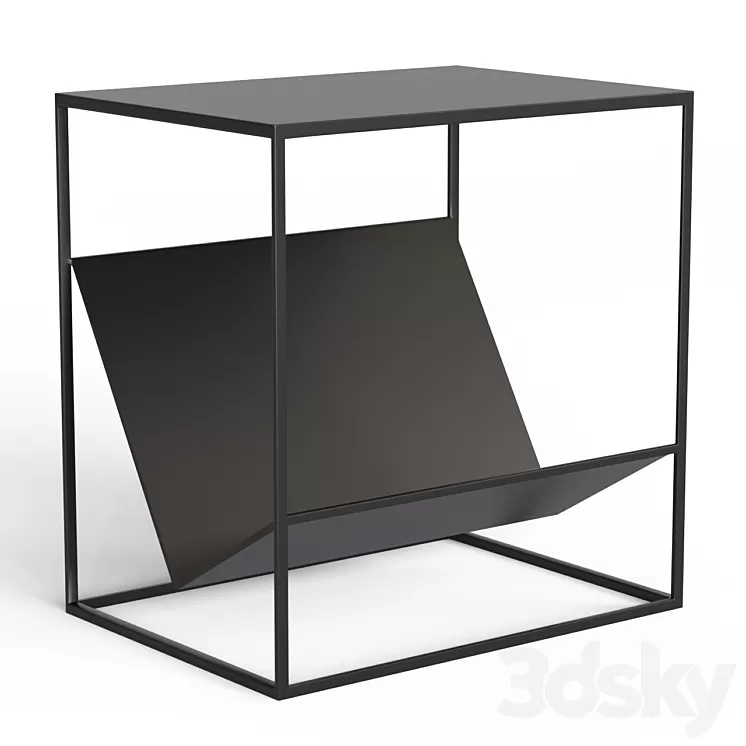 Bedside table with magazine stand Hiba 3D Model Bedside table with magazine stand Hiba 3D Model