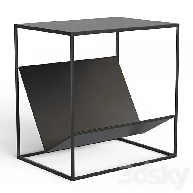 Bedside table with magazine stand. Hiba 3DModel Bedside table with magazine stand. Hiba 3DModel