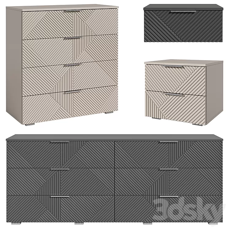 Bedside tables \/ Chests Shelton from divan.ru 3D Model Free Download Bedside tables \/ Chests Shelton from divan.ru 3D Model Free Download