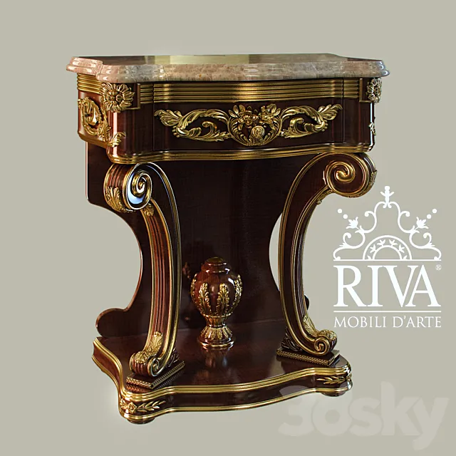 Bedside tables Riva Mobili D`Arte 3D Model Bedside tables Riva Mobili D`Arte 3D Model