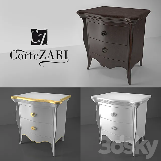 Bedside tables SOFIA CORTE ZARI 3DModel Bedside tables SOFIA CORTE ZARI 3DModel