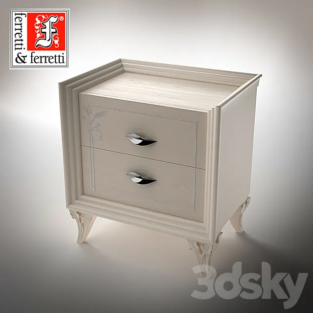Bedside unit – Today Collection – FerrettieFerretti 3DModel
