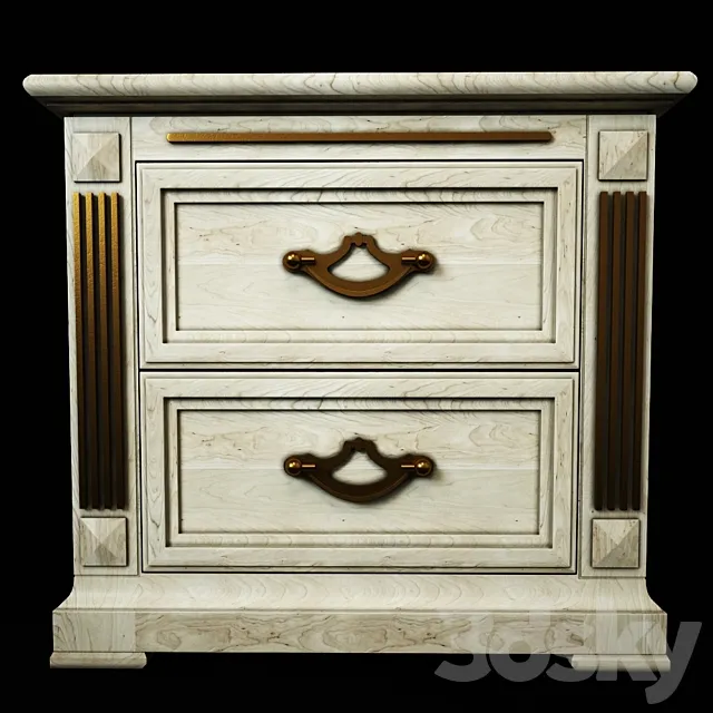 Bedside “Victoria Gold” 3DModel