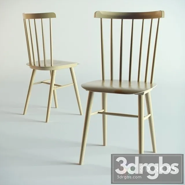 Beech Ironica Chair 02 3D Model Download
