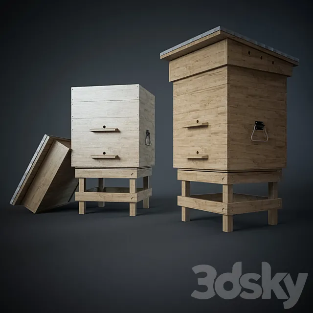 Beehive Dadant 3DModel