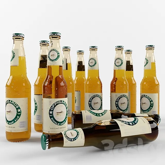Beer bottle 3D Model Beer bottle 3D Model