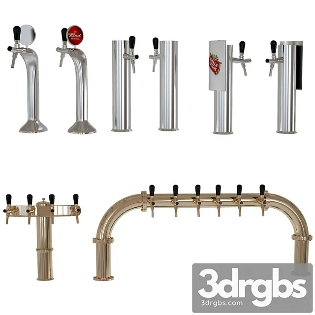 Beer equipment set 3 3D Model Download