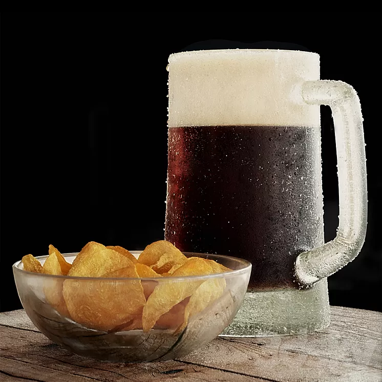 Beer with chips 3D Model
