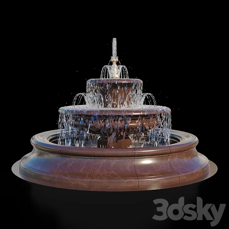 Bees Fountain 3D Model