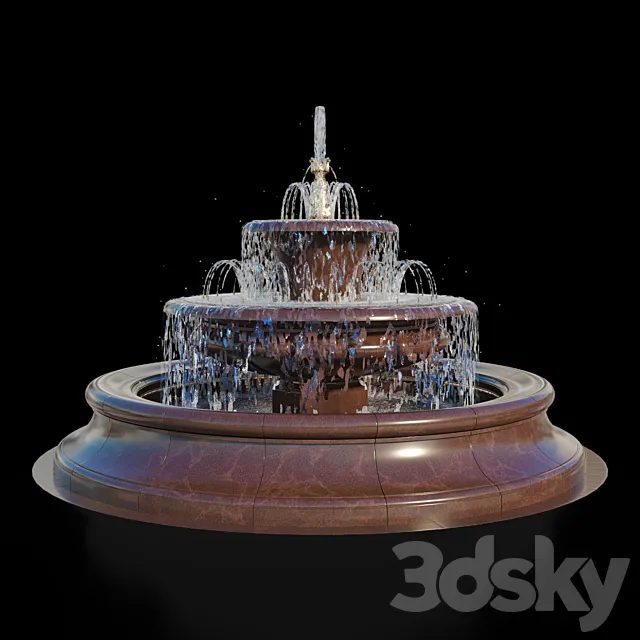Bees Fountain 3D Model Bees Fountain 3D Model