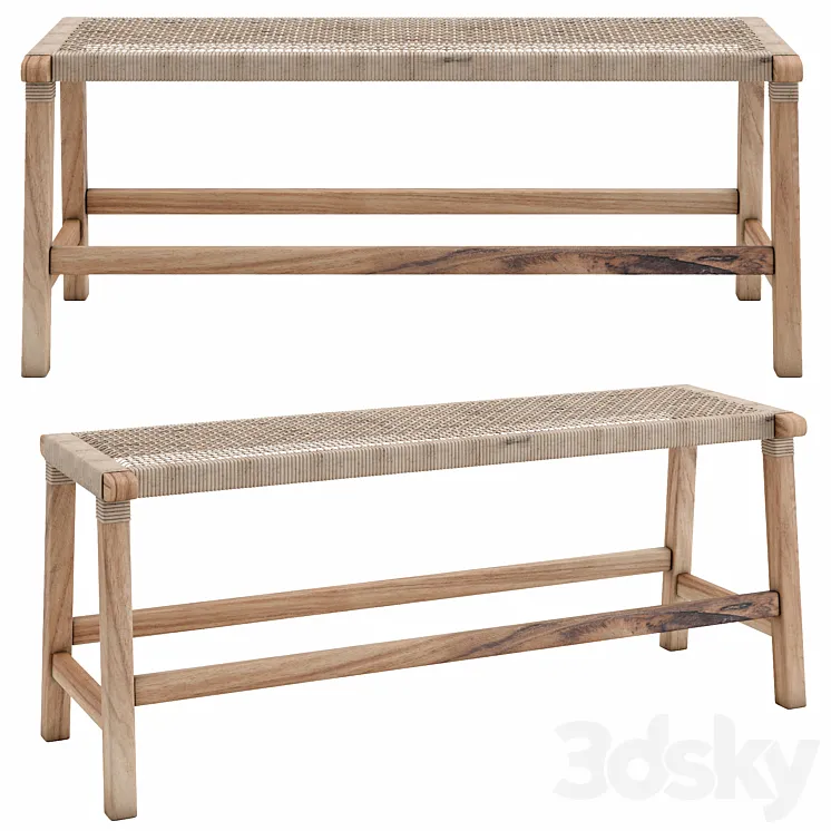 beida bench 3D Model Free Download
