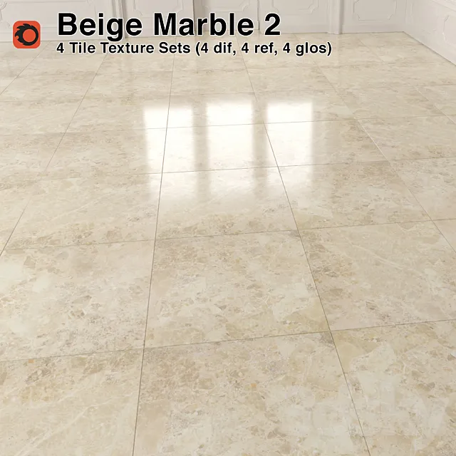 Beige Marble Tiles – 2 3D Model Beige Marble Tiles – 2 3D Model