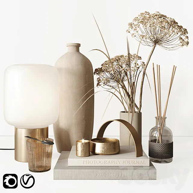 Beige set 3DModel Beige set 3DModel