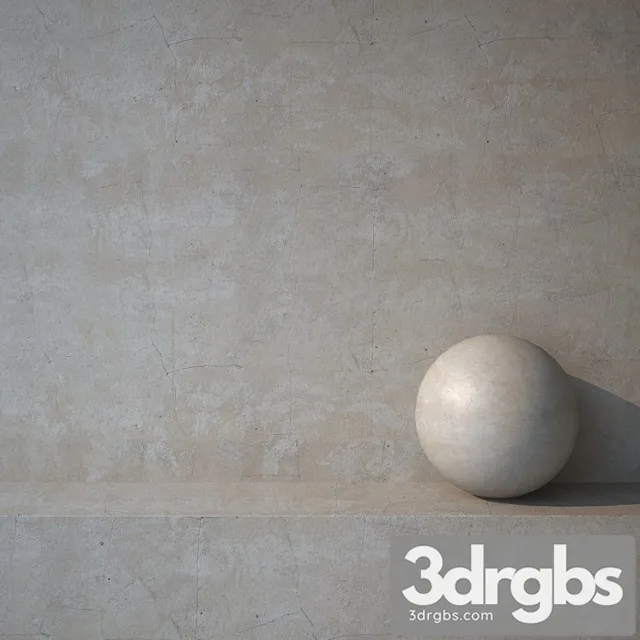 Beige stucco 6 3D Model Download