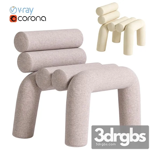 Beige Velvet Accent Chair 3 3D Model Download Beige Velvet Accent Chair 3 3D Model Download