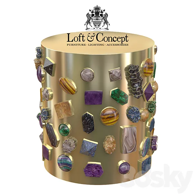 Bejeweled STOOL 3D Model
