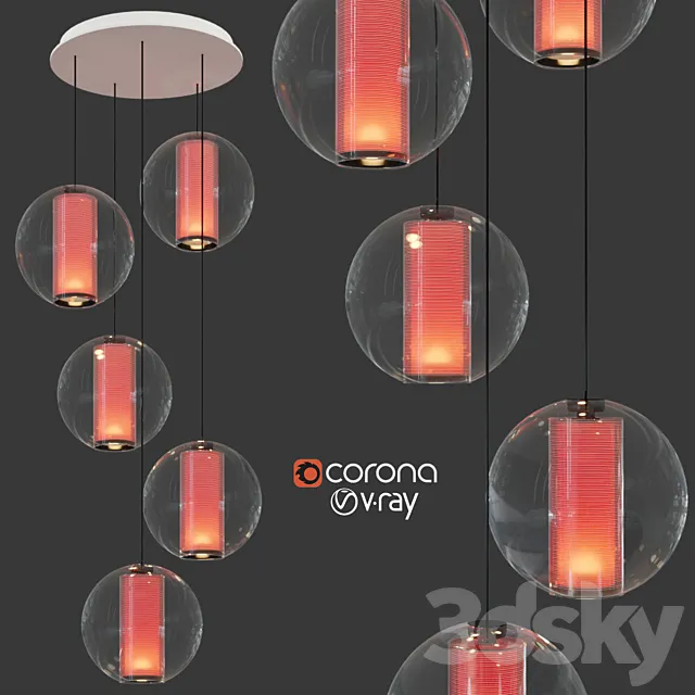 BEL OCCHIO CHANDELIER 5 3D Model