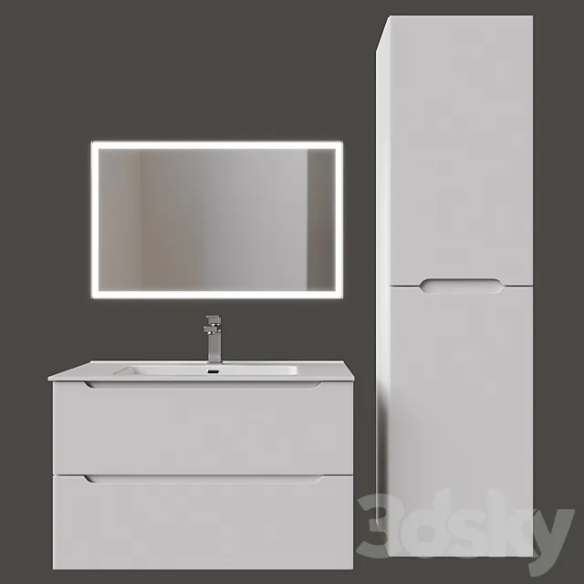 Belbango Etna bathroom furniture set 3D Model Belbango Etna bathroom furniture set 3D Model