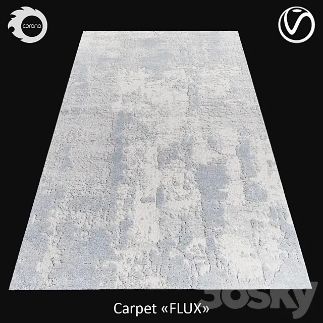 Belgian wool carpet “FLUX” 3D Model Belgian wool carpet “FLUX” 3D Model