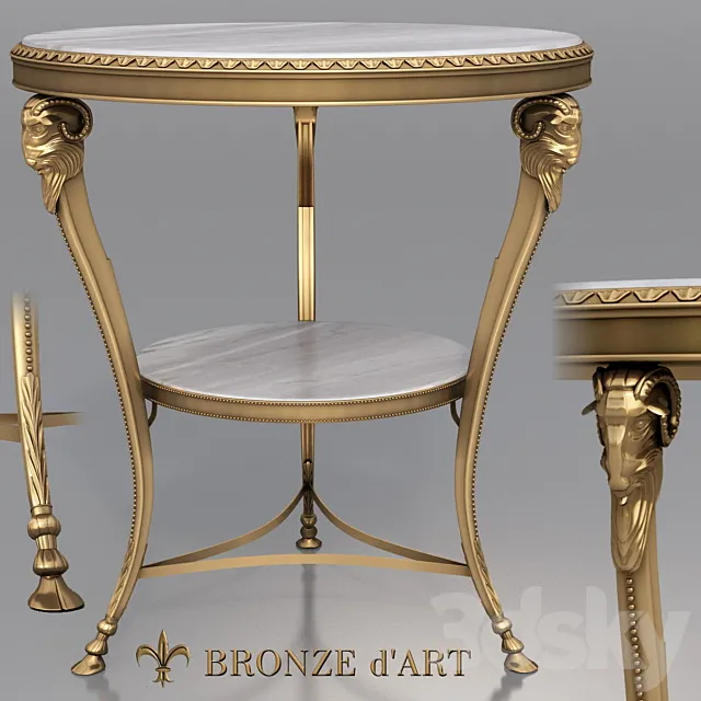 Belier 1116 Table of Bronze d’Art 3DModel Belier 1116 Table of Bronze d’Art 3DModel