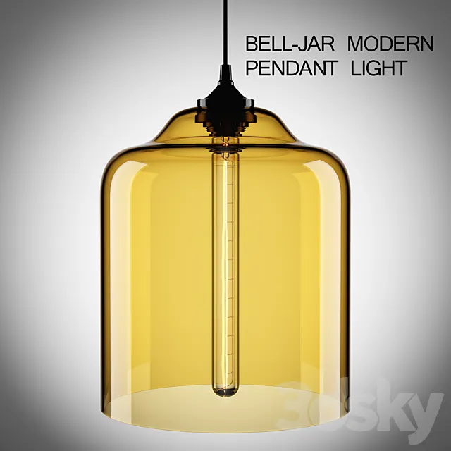 Bell-Jar Modern Pendant Light 3DModel Bell-Jar Modern Pendant Light 3DModel