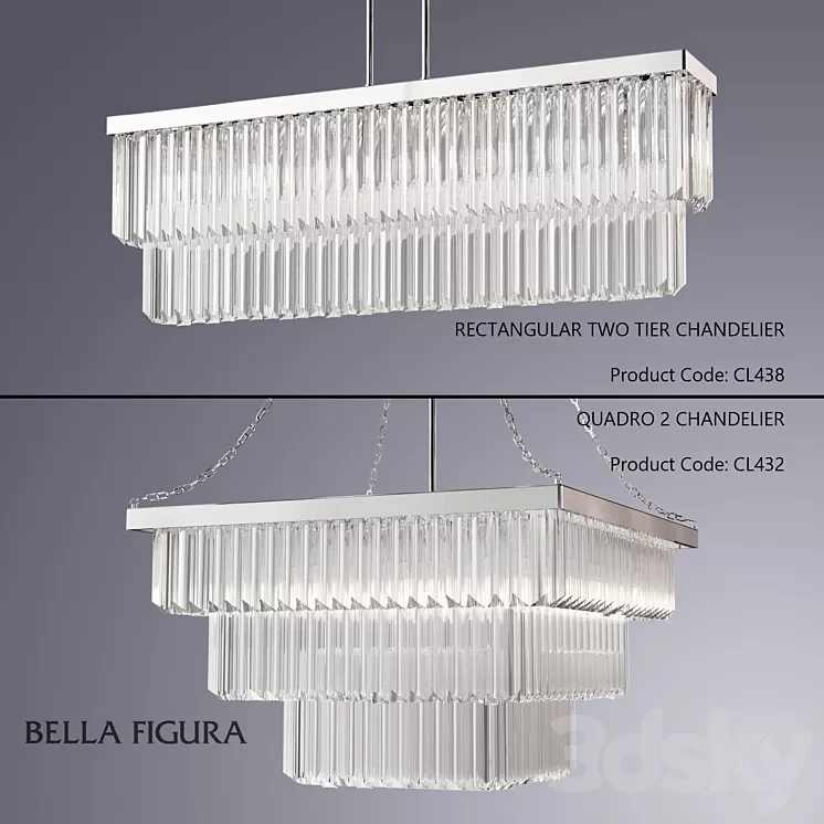 Bella Figura 2 pendants (vray corona) 3D Model Bella Figura 2 pendants (vray corona) 3D Model