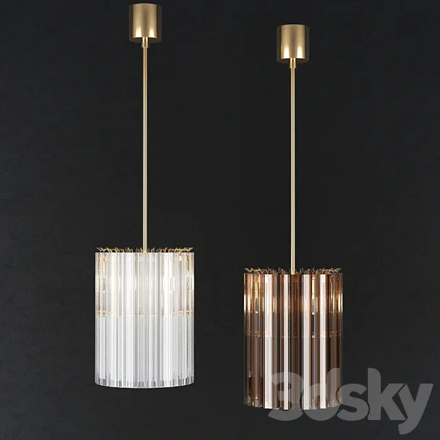 BELLA FIGURA CONCAVE DRUM CHANDELIER CL412-25 3D Model