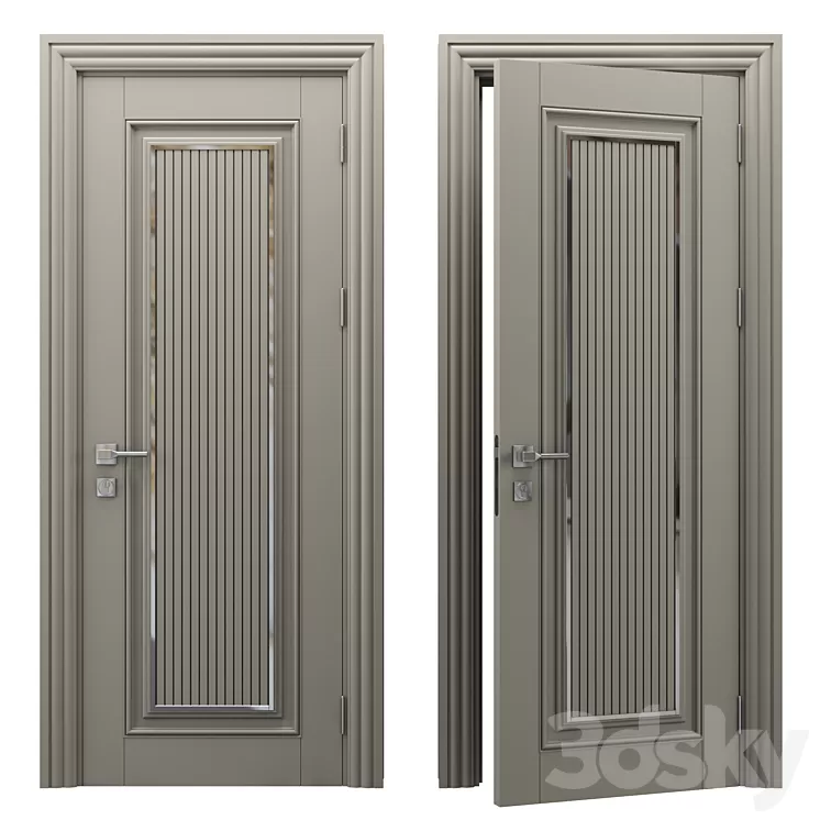 Bella gray door 3D Model Free Download