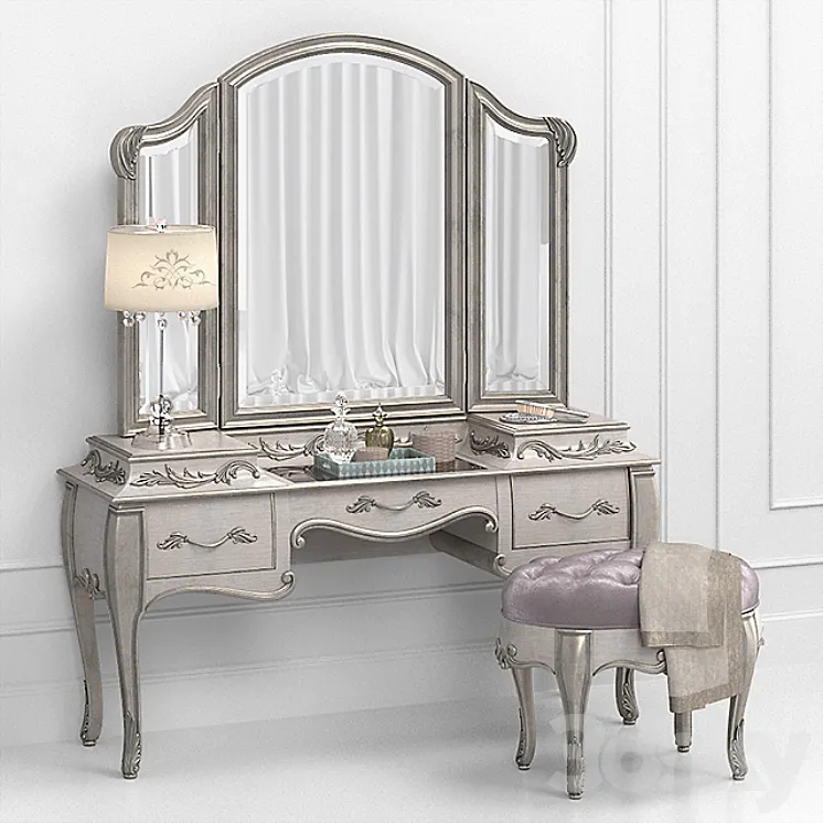 Bella terra vanity furniture set 3D Model Free Download