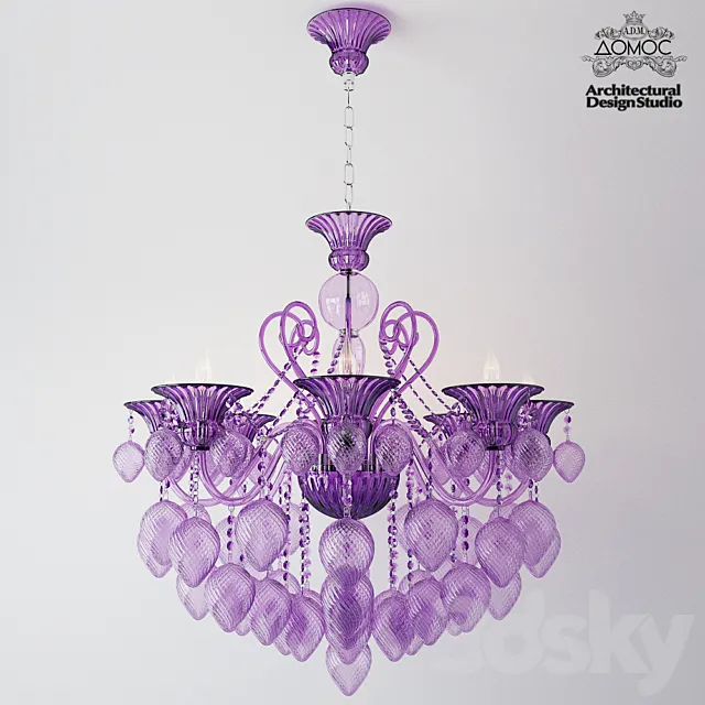 Bella Vetro 8 Light Chianti Chandelier 3D Model Bella Vetro 8 Light Chianti Chandelier 3D Model