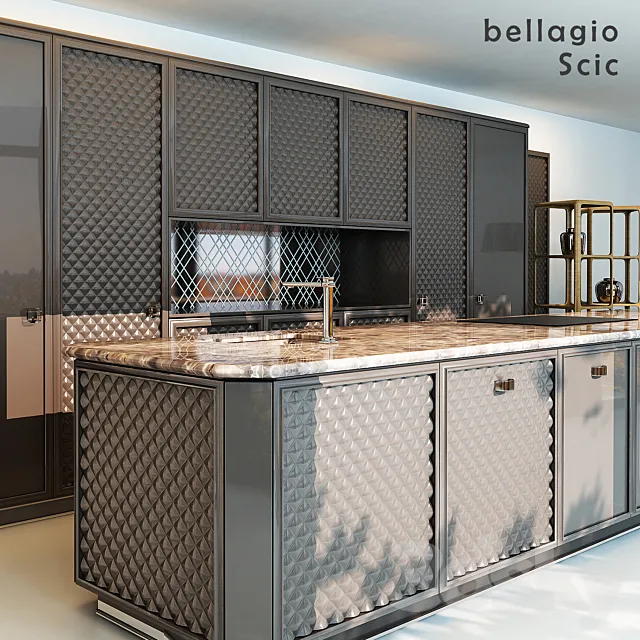 Bellagio chic kitchen 3D Model