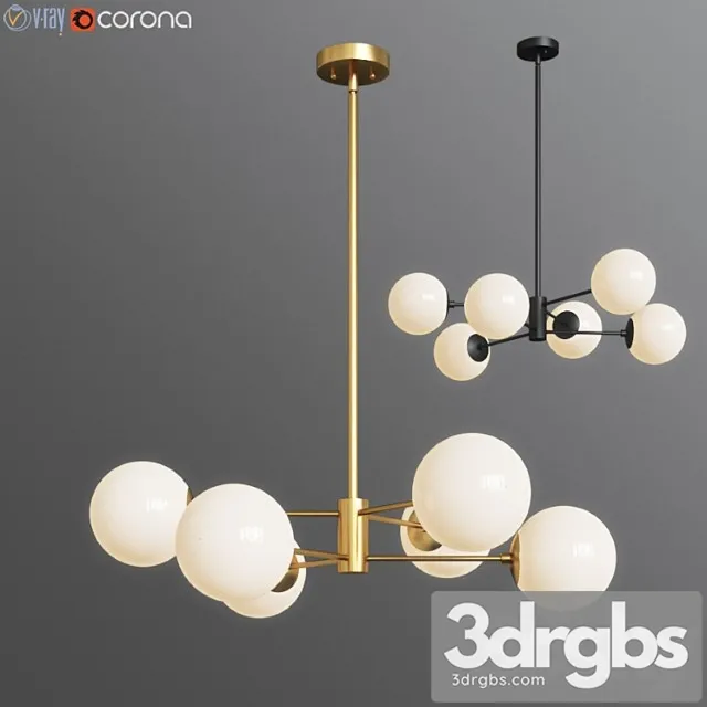 Bellago 6-light chandelier allmodern 3D Model Download Bellago 6-light chandelier allmodern 3D Model Download