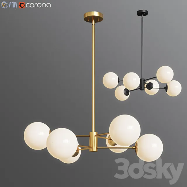 Bellago 6-Light Chandelier Allmodern 3D Model
