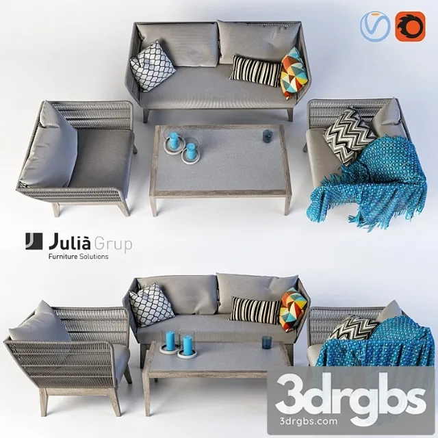 Bellano outdoor furniture 2 3D Model Download Bellano outdoor furniture 2 3D Model Download