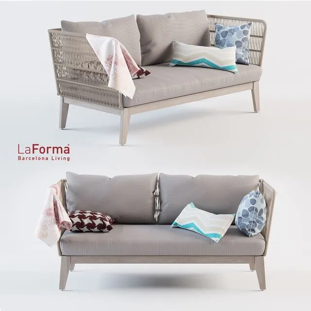 Bellano Sofa La Forma 3D Model Bellano Sofa La Forma 3D Model