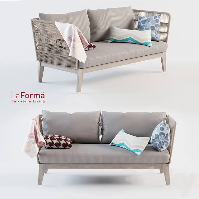 Bellano Sofa La Forma 3D Model Bellano Sofa La Forma 3D Model