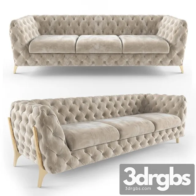 Belle epoque chesterfield tufted sofa 2 3D Model Download Belle epoque chesterfield tufted sofa 2 3D Model Download