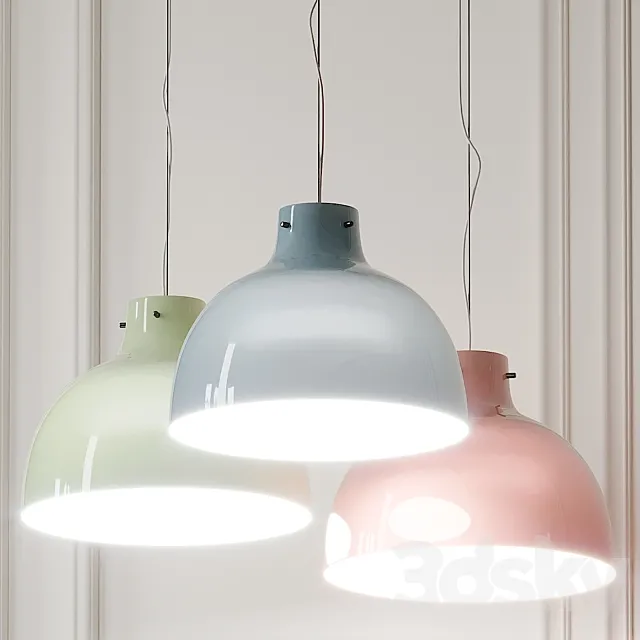 Bellissima Glossy Pendant Light By Ferruccio Laviani 3DModel