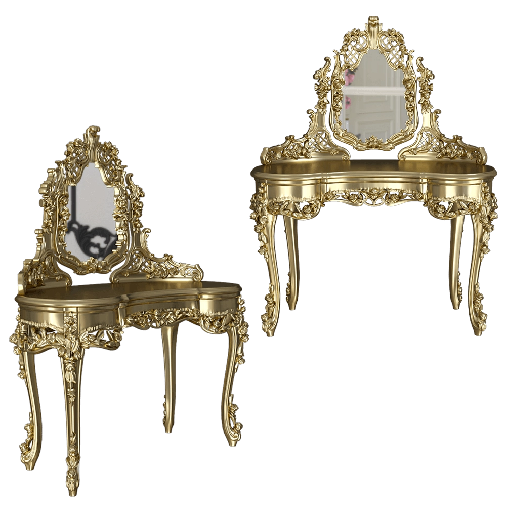 Bellotti Ezio  – Dressing table with mirror Cromie 3725 3D Model