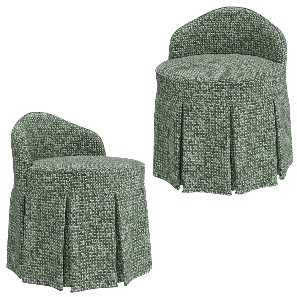 Bellotti Ezio  – Pouf and Bench 3726 3D Model