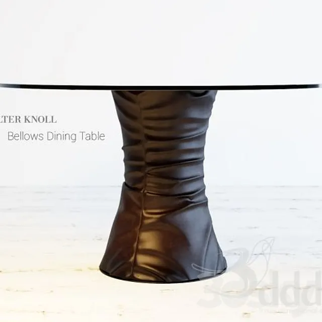 Bellows leather table by Walter Knoll 3D Model Bellows leather table by Walter Knoll 3D Model