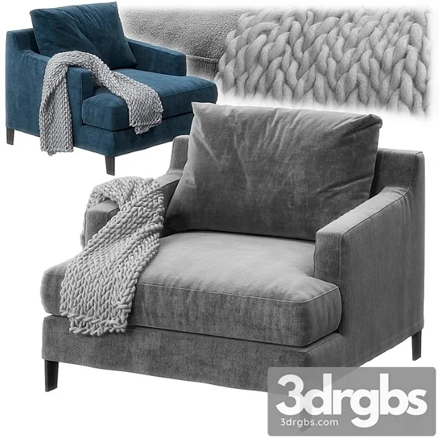 Bellport armchair by poliform 3D Model Download Bellport armchair by poliform 3D Model Download