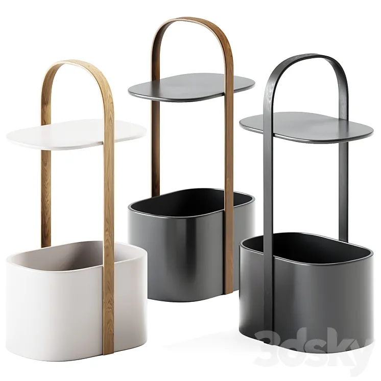 Bellwood Storage Table Umbra \/ Portable table 3D Model Free Download