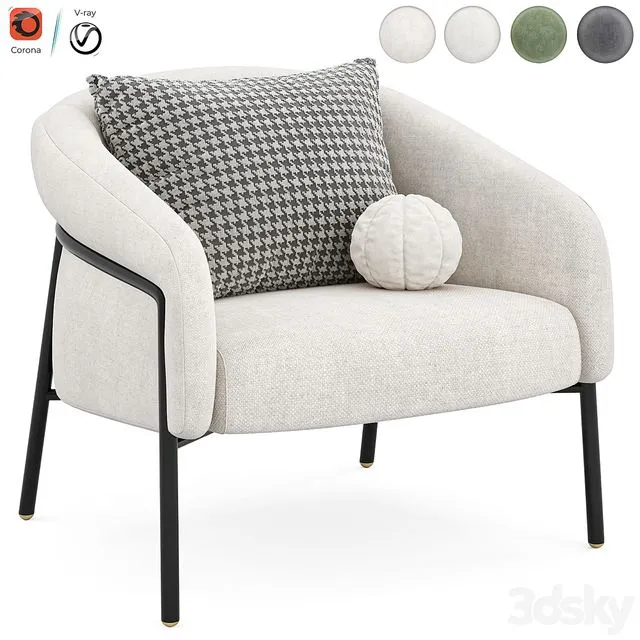 Belly Armchair by Rjliving 3D Model Belly Armchair by Rjliving 3D Model