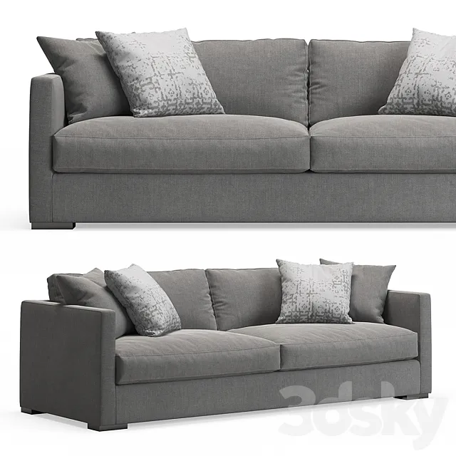 Belmon 2-seat Sofa by Meridiani 3D Model