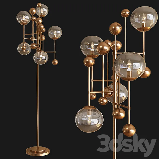 Belmont Floor Lamp 3D Model Belmont Floor Lamp 3D Model