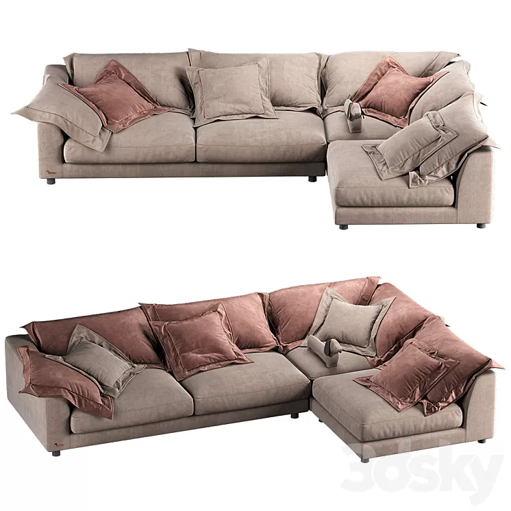 BELMONT S Sofa sofaclub 3D Model BELMONT S Sofa sofaclub 3D Model