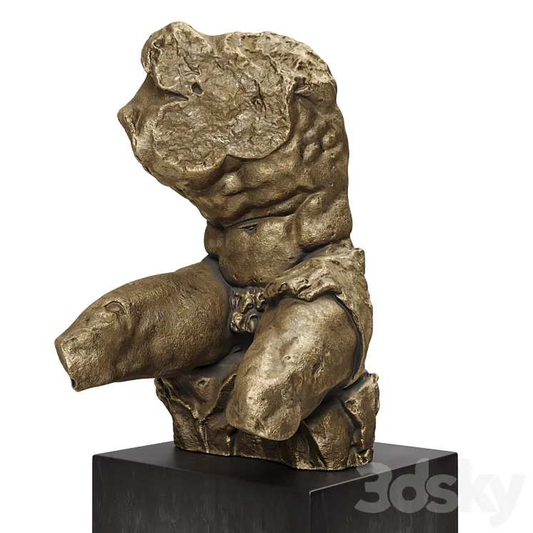 Belvedere Torso sculpture bronze 3D Model Free Download
