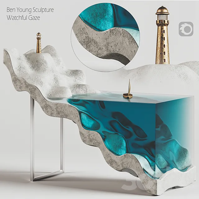 Ben Young Sculpture-Watchful Gaze 3DModel Ben Young Sculpture-Watchful Gaze 3DModel